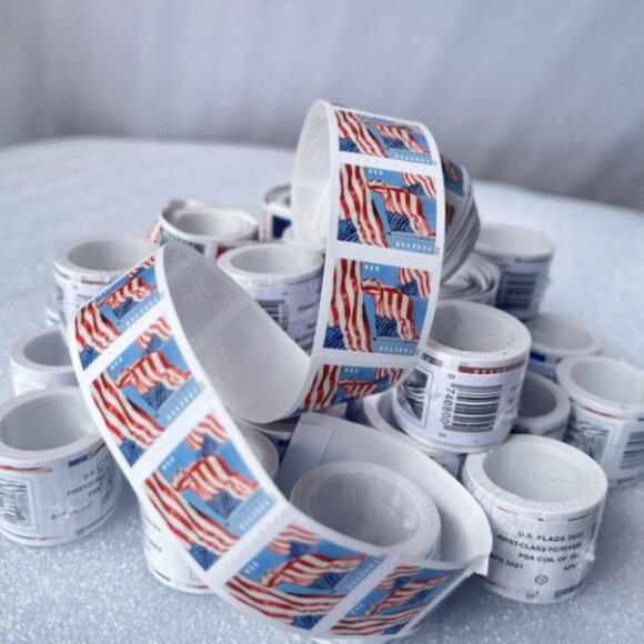 500 usps forever stamps of 2022 Mail U.S.A. Flag Postage - Picture 1 of 2